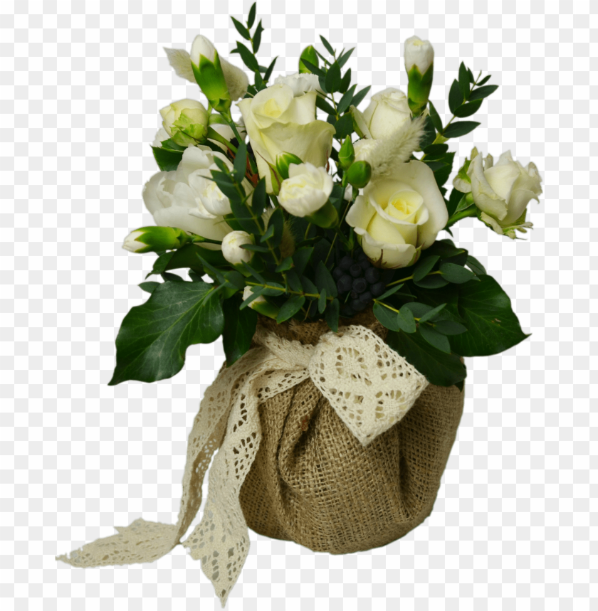 rustic flower shop studio flores - white roses in vase PNG image with transparent background@toppng.com