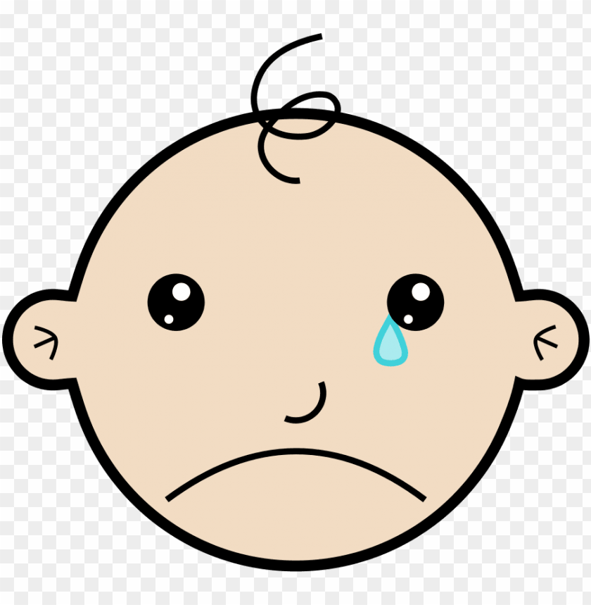 sad baby - sad baby face cartoo PNG image with transparent background@toppng.com