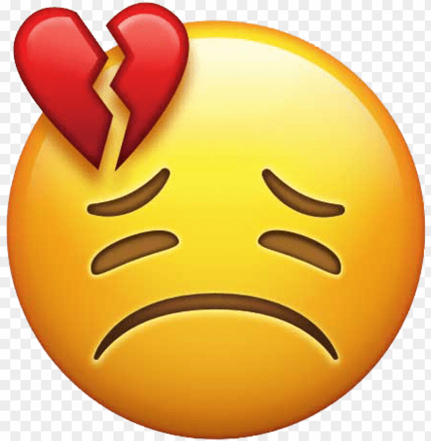 free PNG sad broken heart emoji PNG image with transparent background PNG images transparent