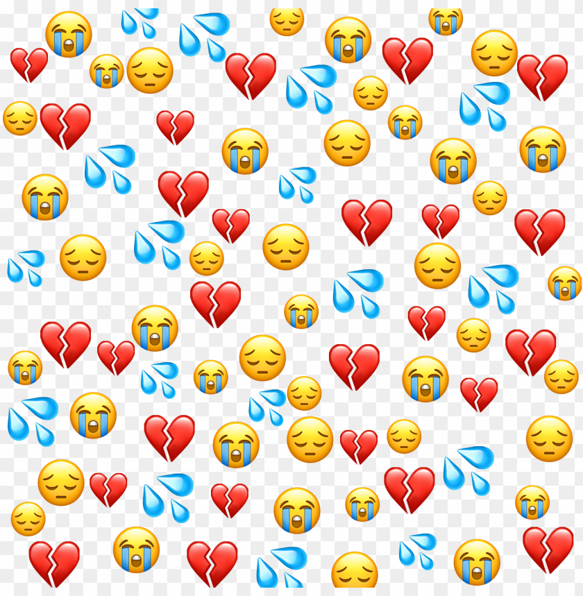 sad emoji emojis whatsapp sademoji heart hearts hea - emoji PNG image with transparent background@toppng.com