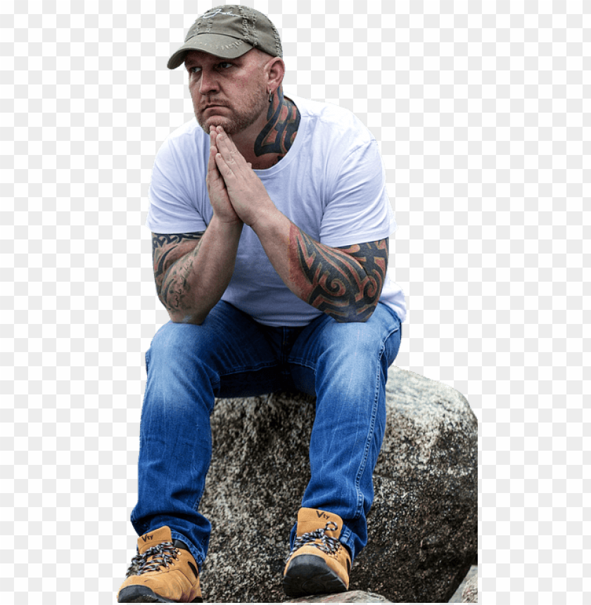 sad man sitting alone PNG transparent with Clear Background ID 206667