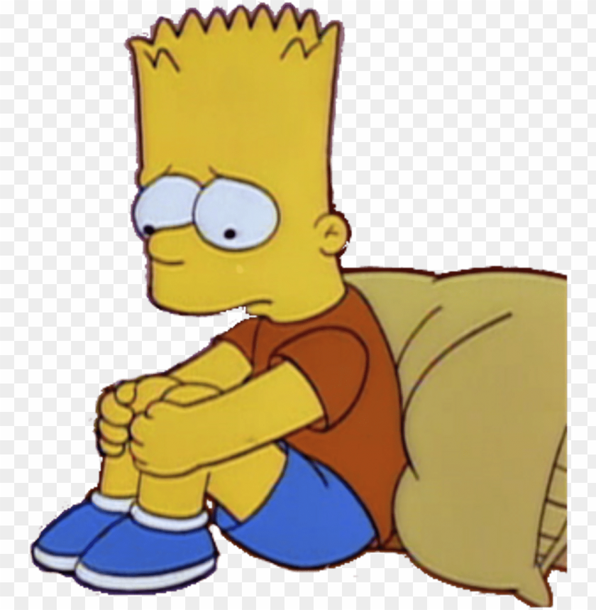 Bart Simpson, depressed sad, HD phone wallpaper