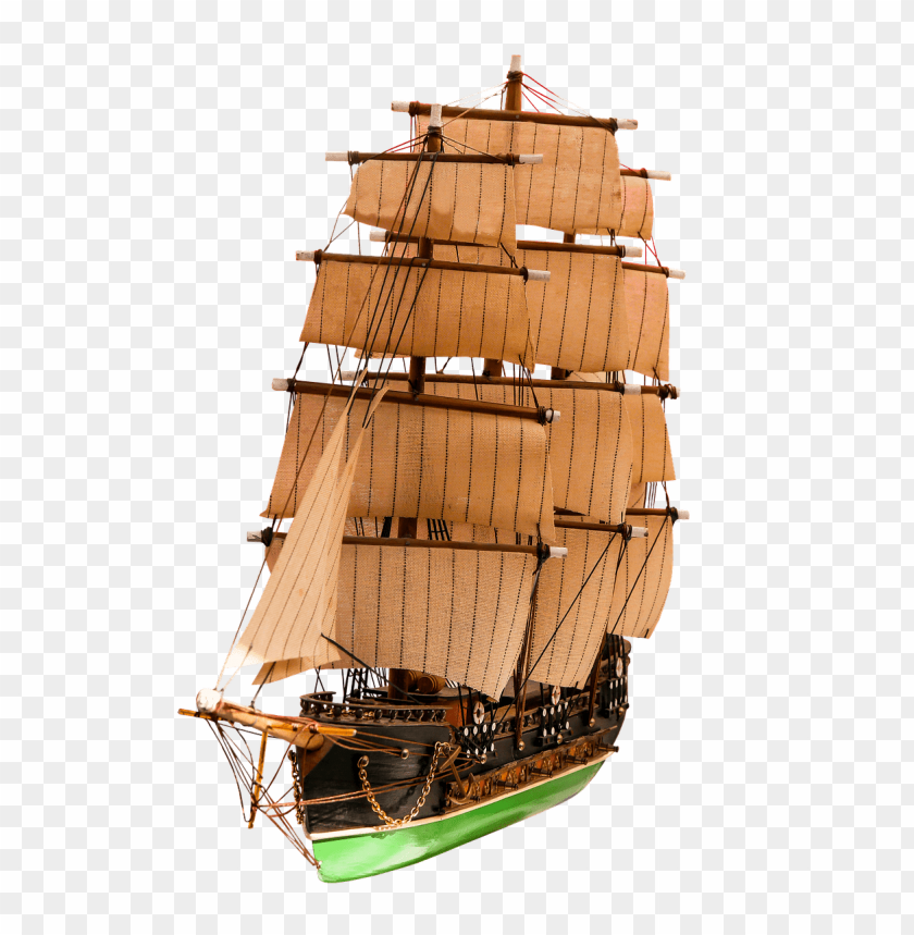 Transparent PNG Image Of Sailing Ship - Image ID 67294
