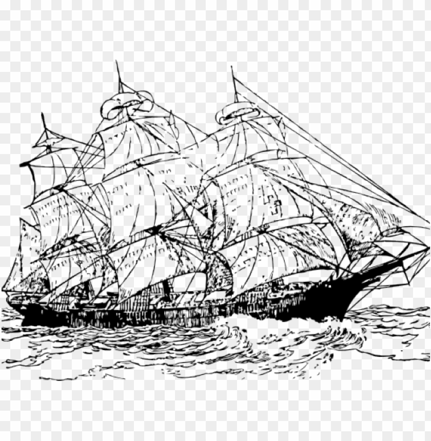sail, illustration, transport, drawing, boat, sketch, transportation
