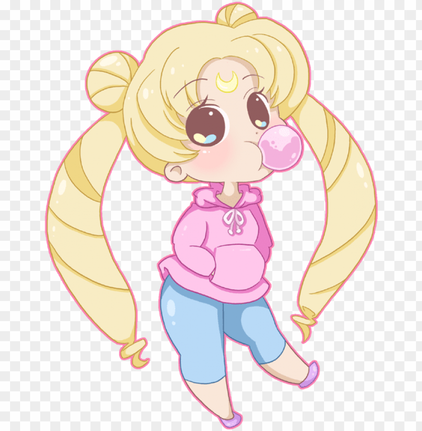 Sailor Moon Clipart Kawaii Chibi - Dibujos Kawaii Sailor Moon Personajes PNG Transparent Background