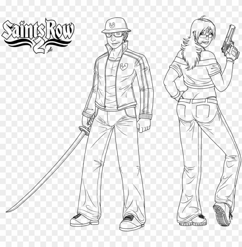 saints row coloring sheets 2 by jonathon - saints row coloring pages PNG image with transparent background@toppng.com