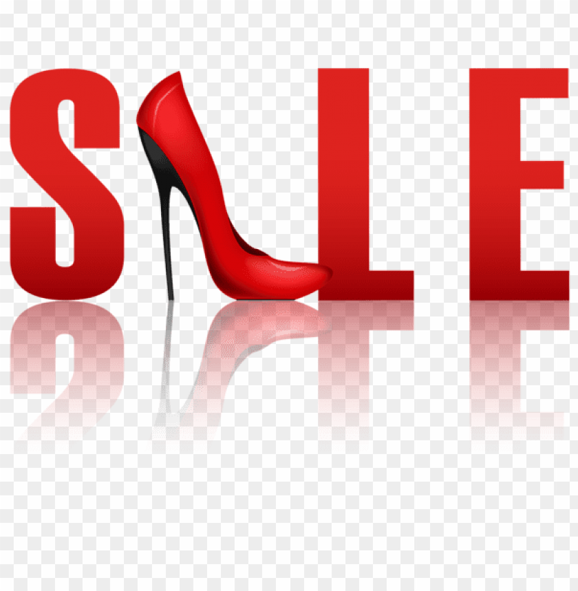 Download sale with red heel transparent clipart png photo  @toppng.com