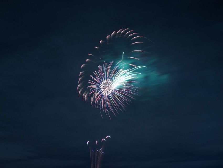 salute, fireworks, sparks, rays, sky, night