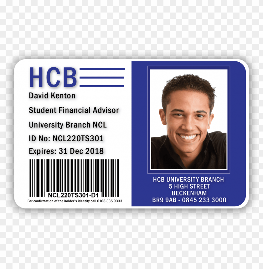 sample hcb id card design - identity document PNG image with transparent  background | TOPpng