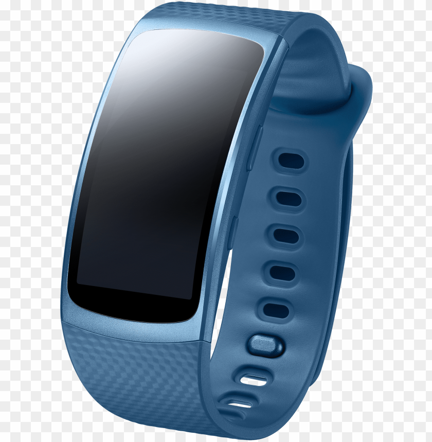 free PNG samsung gear fit2 - samsung gear fit 2 pro blue PNG image with transparent background PNG images transparent