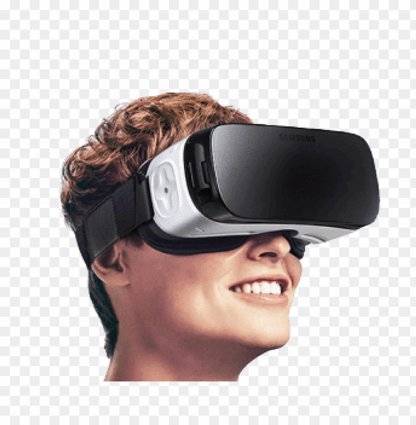 electronics, vr headsets, samsung gear vr on user, 