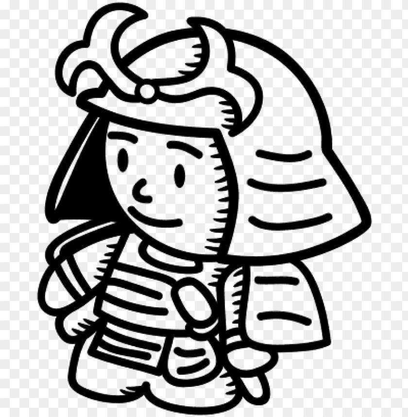 Samurai Samurai With Armor Easy Draw Png Image With - samurai drawing roblox samurai drawing japanese art