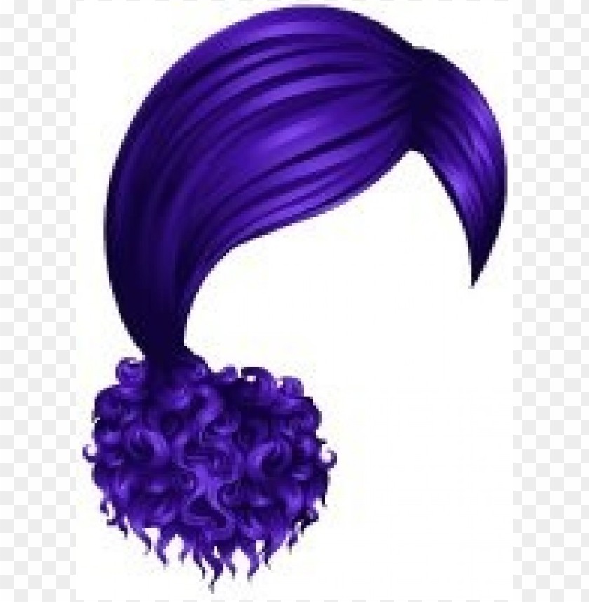san francisco sleek hair purple png - Free PNG Images@toppng.com