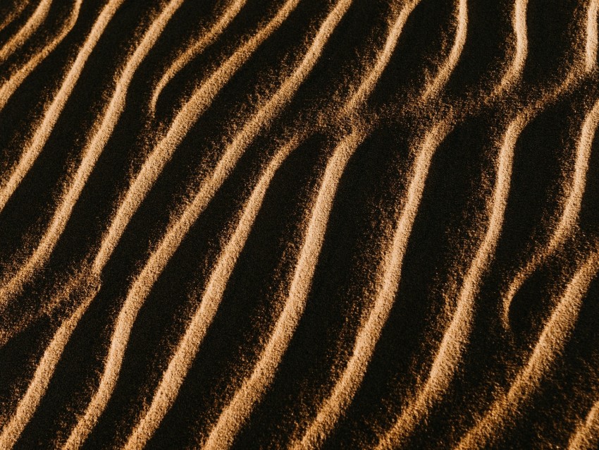 sand, texture, waves, dark