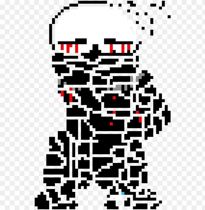 Sprite Pixel Art Maker - Error Sans Pixel Art PNG Transparent With