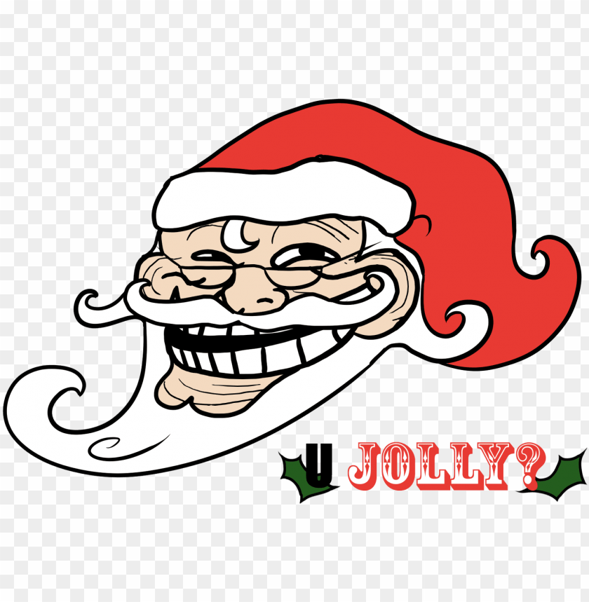 Santa Claus Troll Face Png Image With Transparent Background Toppng