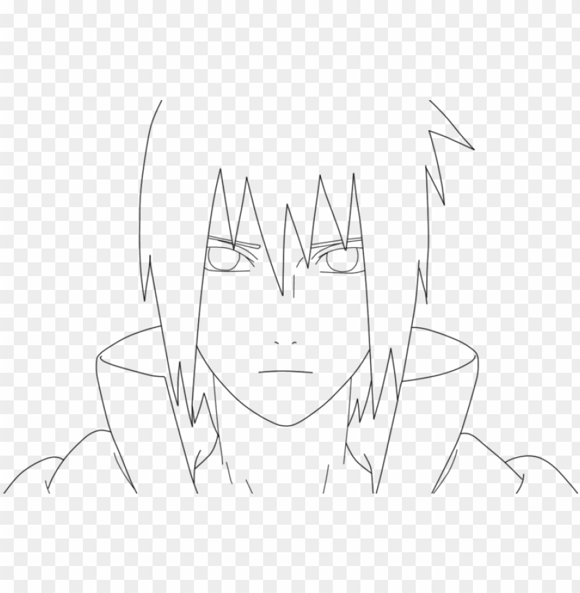 sasuke para colorear sasuke uchiha lineart by grekck dibujo de sasuke facil  PNG image with transparent background | TOPpng