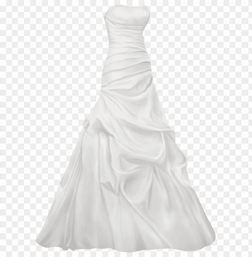 Download Satin Gown Wedding Dress Clipart Png Photo Toppng