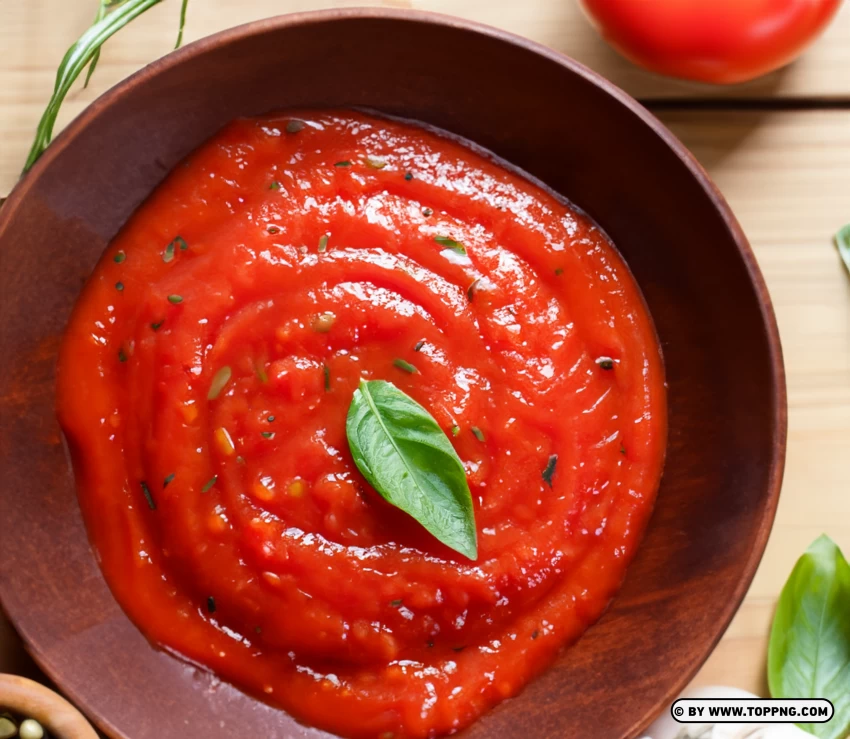 Savory Tomato Sauce On HD Background | TOPpng