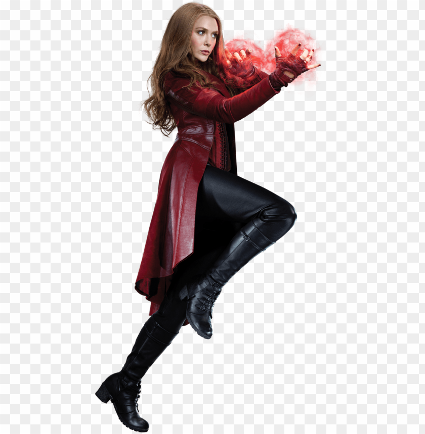 Scarlet Witch Right Captain America 3 Civil War Wanda Scarlet Witch Cosplay PNG Image With Transparent Background@toppng.com