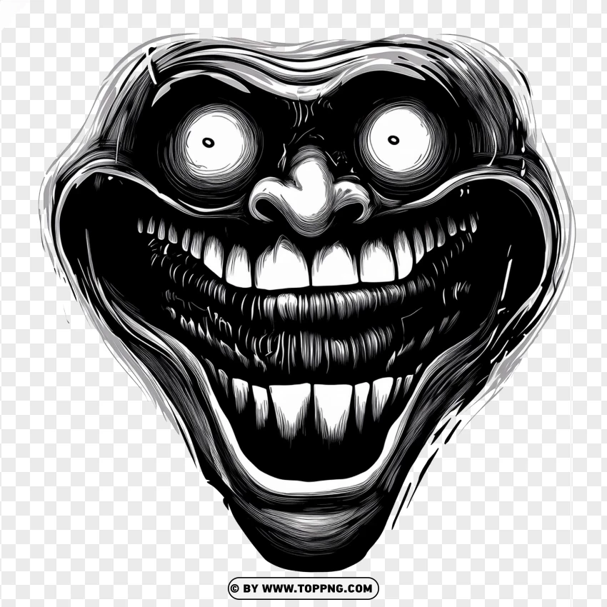 Scary Troll Face Image Free Download PNG Transparent Background