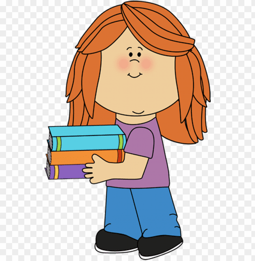 school girl cliparts girl carrying books clipart PNG transparent with Clear Background ID 215560
