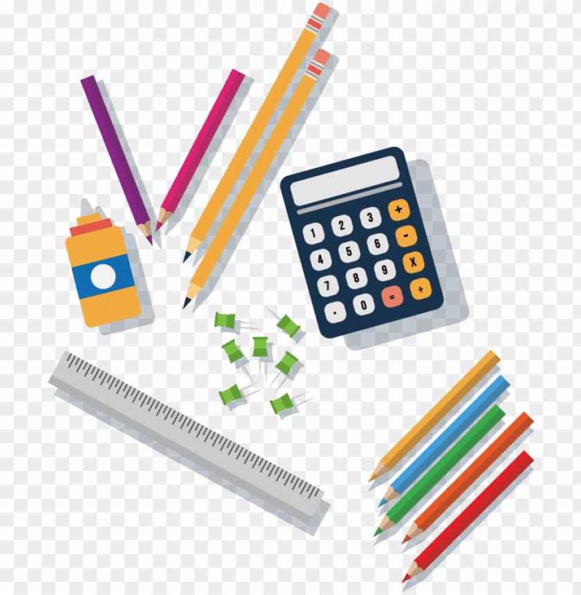 Download school supplies png - school equipment vectors png - Free PNG  Images | TOPpng