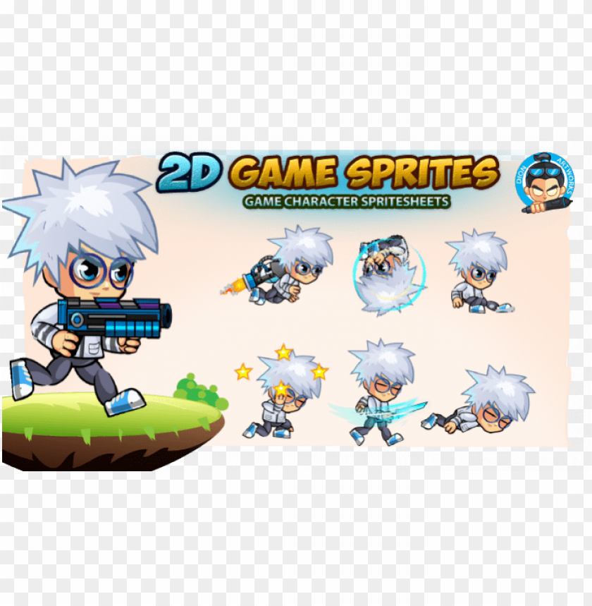 Scientist 2d Game Character Sprites 2d Character Sprite Pi Png Image With Transparent Background Toppng