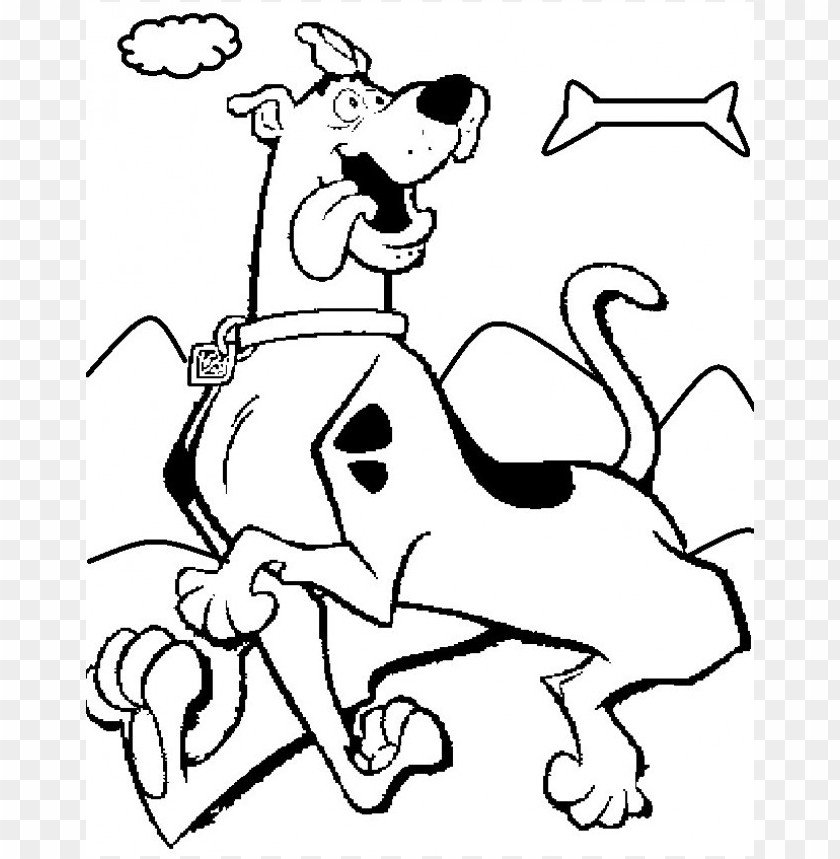  Cooby Doo Coloring Page  Color PNG Image With Transparent Background