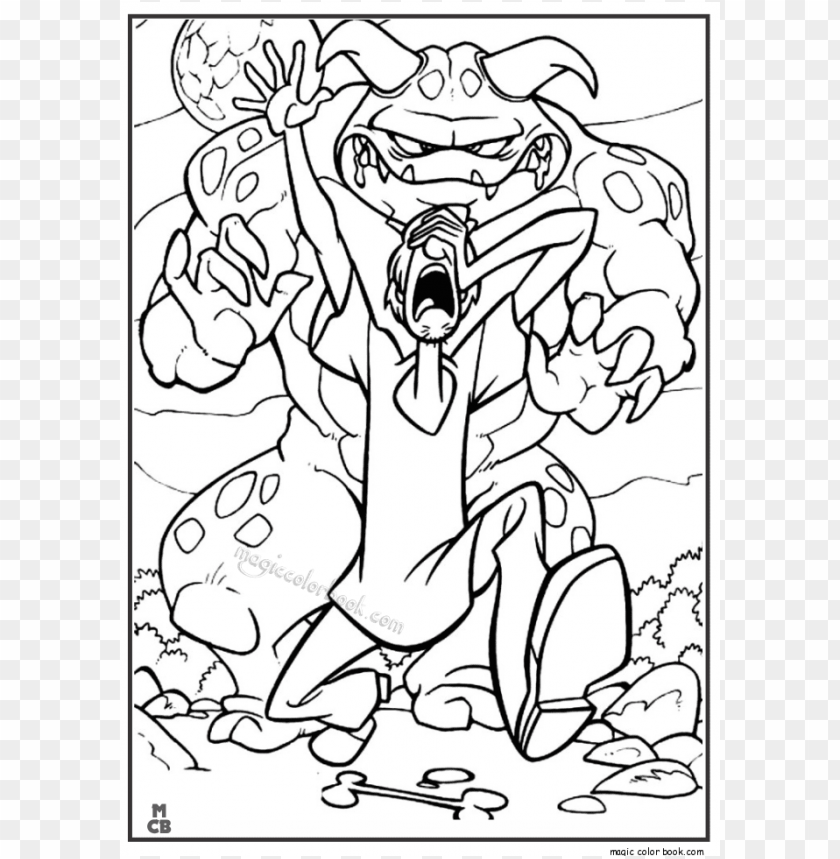 scooby doo coloring pages color png image with transparent