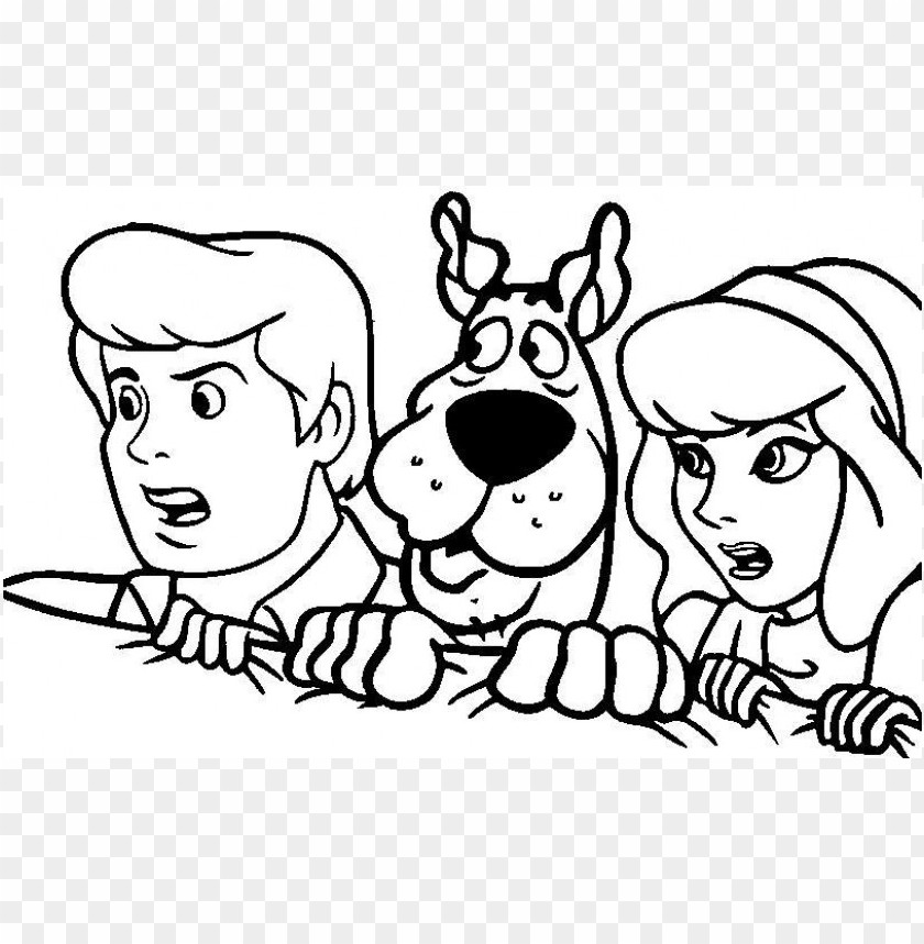 scooby doo coloring pages color png image with transparent
