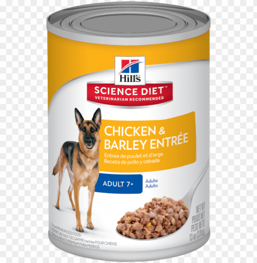 free PNG sd adult 7 plus chicken and barley entree dog food - canned dog food PNG image with transparent background PNG images transparent