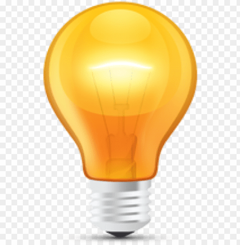 sd glossy orange light bulb - light bulb with transparent background PNG image with transparent background@toppng.com
