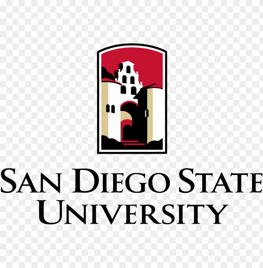 Sdsu Vertical Logo - California State University San Diego Logo PNG Image With Transparent Background