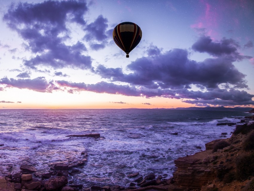 Sea Air Balloon Horizon Surf Png - Free PNG Images