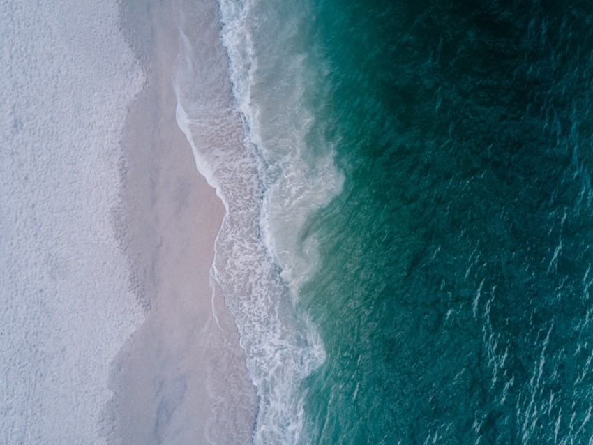 sea, beach, aerial view, wave, surf