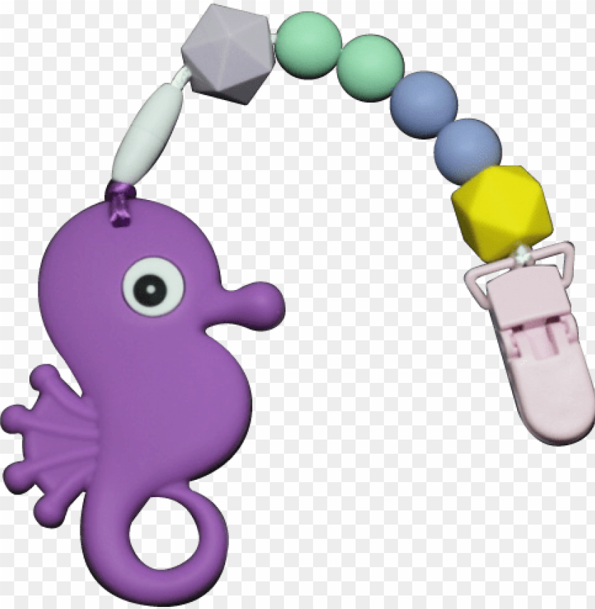 Seahorse Clipper - Purple - Teethers - Cartoo PNG Transparent With Clear Background ID 402693