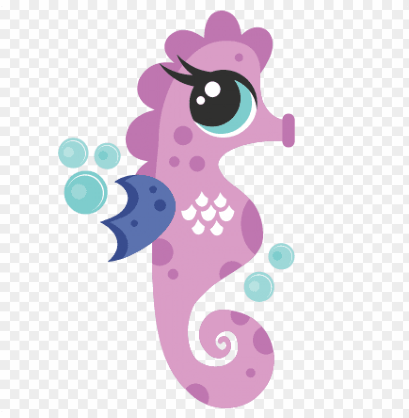 Seahorse Scrapbook Cut File Cute Clipart Files For Cricut PNG Image With Transparent Background