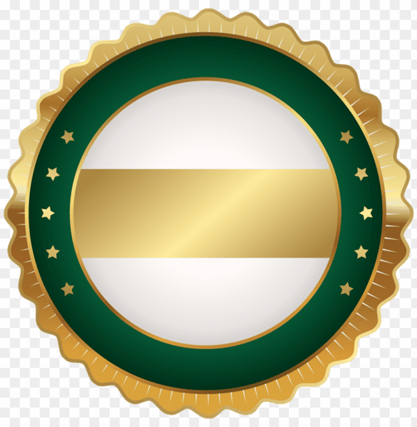 seal badge green gold png clip art image clip art PNG transparent with Clear Background ID 275926