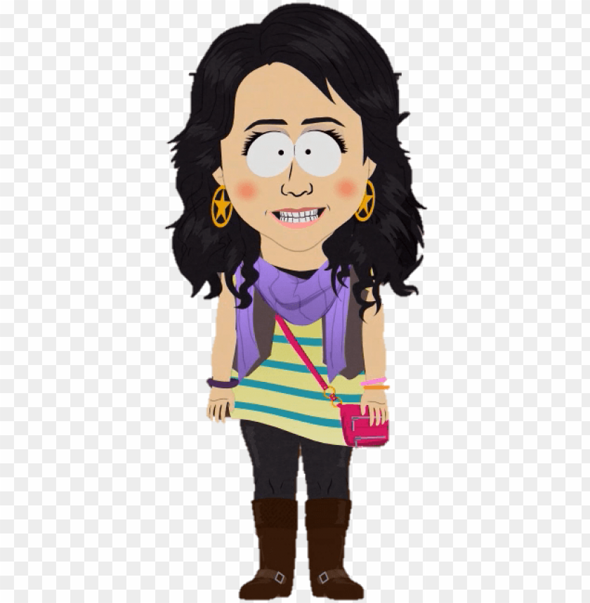selena-gomez - female character south park PNG image with transparent background@toppng.com