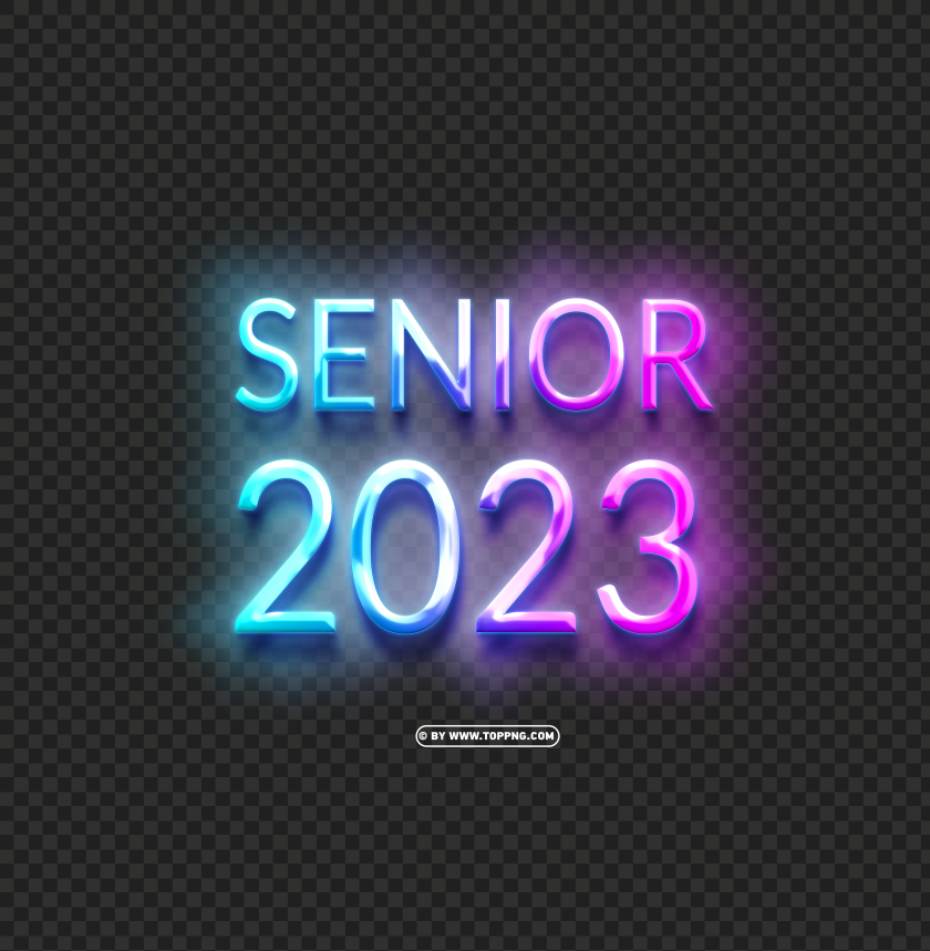 senior 2023 png with neon light background - Image ID 487975