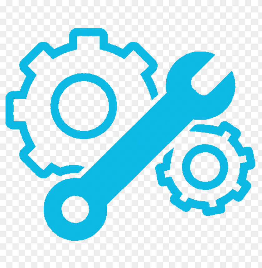 Settings Repair Gears Blue Icon PNG Transparent With Clear Background ID 475152