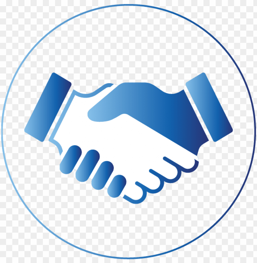 shaking hands - shaking hands icon blue png - Free PNG Images@toppng.com