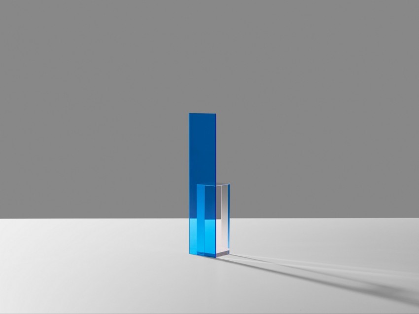 shape, glass, blue, minimalism, shadow