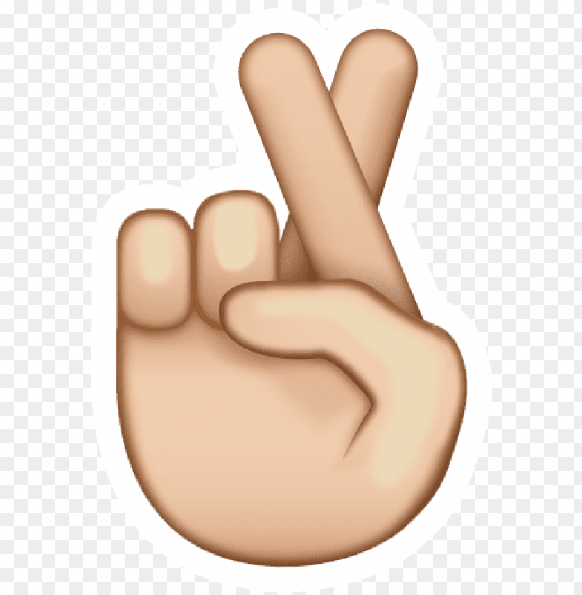 Share Your Positivity With The Fingers Crossed Emoji Fingers Crossed Emoji Transparent Png Image With Transparent Background Toppng