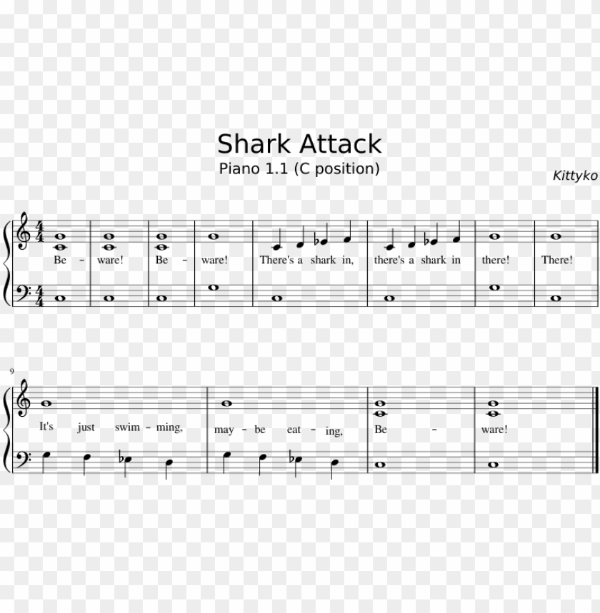 Shark Attack Polyushka Polye Violin Sheet Music Png Image With