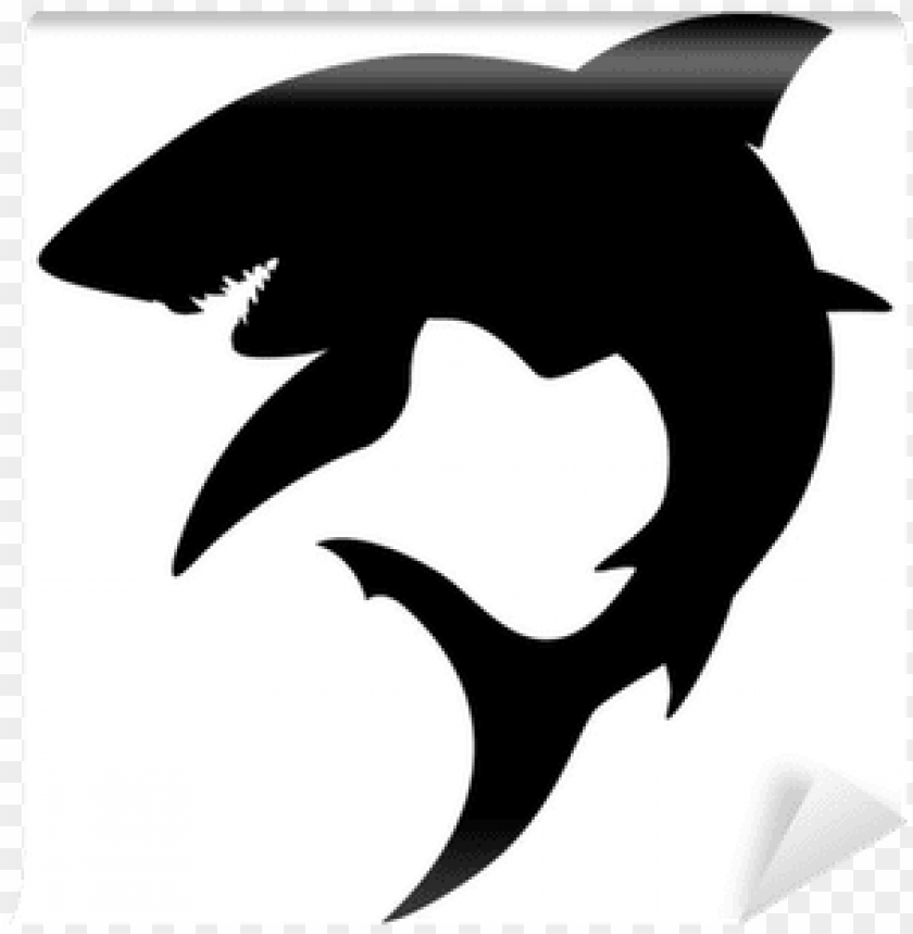 fish, illustration, sea, background, animal, design, shark silhouette