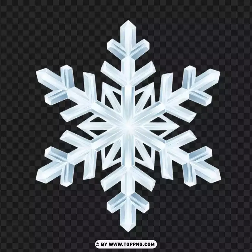 Sharp Frozen Snow Star Vector Art PNG Transparent Background