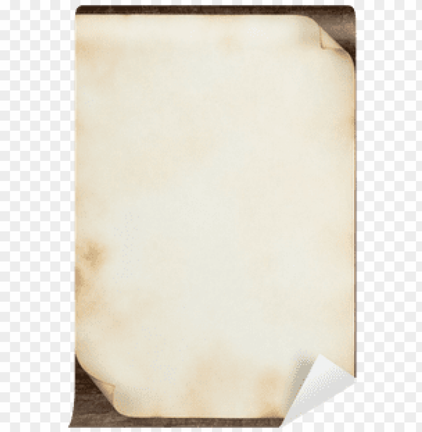 free PNG sheet of old paper with curled edges wall mural • pixers® - vellum PNG image with transparent background PNG images transparent
