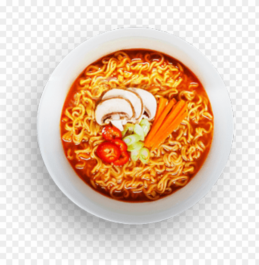 shin ramyun korean ramen top view PNG transparent with Clear Background ID 223934